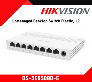 8-Port 10/100/1000Mbps Ethernet Switch HIKVISION DS-3E0508D-E Thiết bị hỗ trợ văn phòng