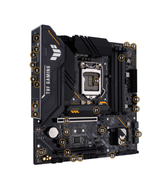 Mainboard Asus TUF Gaming B560M Plus WIFI - Intel B560, SK1200, 4*DDR4, Wifi6, Display Port, HDMI