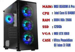PC GAMING - PC VĂN PHÒNG (MSI B560M/INTEL CORE I5/RAM 16G/SSD 128GB/VGA MSI GTX 1060)